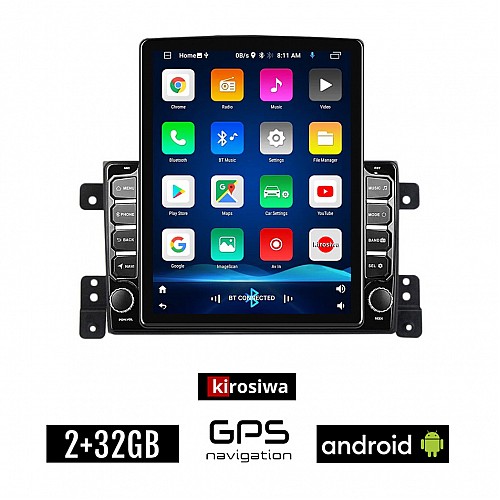 KIROSIWA SUZUKI GRAND VITARA (2005 - 2015) Android οθόνη αυτοκίνητου 2GB με GPS WI-FI (ηχοσύστημα αφής 9.7" ιντσών OEM Youtube Playstore MP3 USB Radio Bluetooth Mirrorlink εργοστασιακή, AUX, 4x60W)