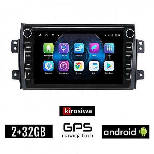 FIAT SEDICI (μετά το 2005) Android οθόνη αυτοκίνητου 2GB με GPS WI-FI (ηχοσύστημα αφής 8" ιντσών OEM Youtube Playstore MP3 USB Radio Bluetooth Mirrorlink εργοστασιακή, Navi, 4x60W)
