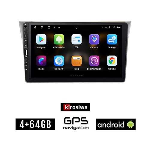 SUBARU IMPREZA (2002 - 2008) Android οθόνη αυτοκίνητου 4GB με GPS WI-FI (ηχοσύστημα αφής 9" ιντσών Youtube Playstore MP3 USB Radio Bluetooth Mirrorlink εργοστασιακή, 4x60W, Navi)
