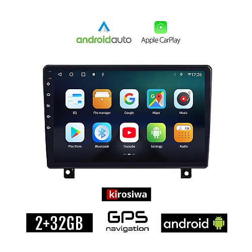 KIROSIWA OPEL ASTRA H (2004-2010) Android οθόνη αυτοκίνητου 2GB με GPS WI-FI (ηχοσύστημα αφής 9" ιντσών Android Auto Apple Carplay Youtube Playstore MP3 USB Radio Bluetooth Mirrorlink εργοστασιακή, 4x60W, AUX)
