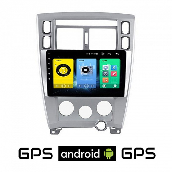 HYUNDAI TUCSON (2004 - 2010) A/C Android οθόνη αυτοκίνητου με GPS WI-FI (ηχοσύστημα αφής 10" ιντσών OEM Youtube Playstore MP3 USB Radio Bluetooth Mirrorlink εργοστασιακή, 4x60W, AUX) HY92