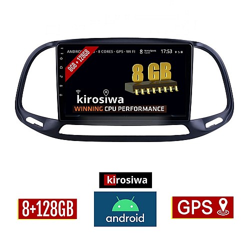 KIROSIWA 8GB + 128GB OPEL COMBO (2015 - 2018) Android οθόνη αυτοκίνητου με GPS WI-FI (ηχοσύστημα αφής 9" ιντσών OEM Youtube Playstore MP3 USB Radio Bluetooth Mirrorlink DSP Apple Carplay Android Auto 4G Sim Card 4x60W, AUX) AC-43969