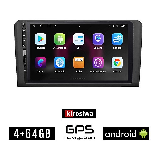 MERCEDES BENZ GL (X164) 2007 - 2012 Android οθόνη αυτοκίνητου 4GB με GPS WI-FI (ηχοσύστημα αφής 9" ιντσών BENZ OEM Youtube Playstore MP3 USB Radio Bluetooth Χ164 Mirrorlink εργοστασιακή, 4x60W, Benz)