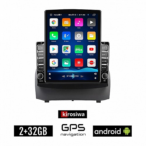 KIROSIWA FORD FIESTA 2010 - 2018 Android οθόνη αυτοκίνητου 2GB με GPS WI-FI (ηχοσύστημα αφής 9.7" ιντσών OEM Youtube Playstore MP3 USB Radio Bluetooth Mirrorlink εργοστασιακή, 4x60W, AUX)