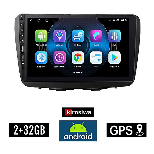 SUZUKI BALENO (μετά το 2016) Android οθόνη αυτοκίνητου 2GB με GPS WI-FI (ηχοσύστημα αφής 9" ιντσών OEM Youtube Playstore MP3 USB Radio Bluetooth Mirrorlink εργοστασιακή, 4x60W, Navi) WR7078364