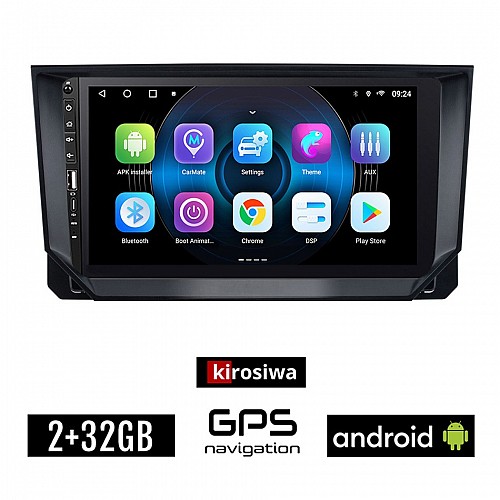 SEAT ARONA (μετά το 2017) Android οθόνη αυτοκίνητου 2GB με GPS WI-FI (ηχοσύστημα αφής 9" ιντσών OEM Youtube Playstore MP3 USB Radio Bluetooth Mirrorlink εργοστασιακή, 4x60W, Navi) WR7078325