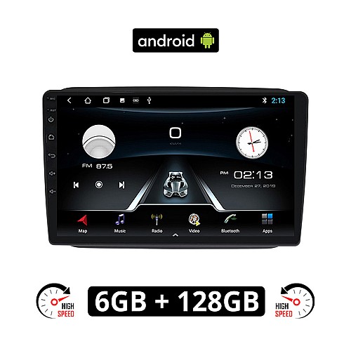 SKODA FABIA (2007-2015) Android οθόνη αυτοκίνητου 6GB με GPS WI-FI (ηχοσύστημα αφής 10" ιντσών OEM Youtube Playstore MP3 USB Radio Bluetooth Mirrorlink εργοστασιακή, AUX, 4x60W)