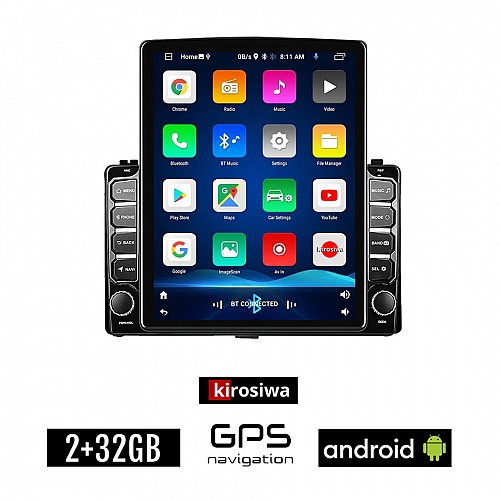 KIROSIWA TOYOTA COROLLA 2017-2019 Android οθόνη αυτοκίνητου 2GB με GPS WI-FI (ηχοσύστημα αφής 9.7" ιντσών OEM Youtube Playstore MP3 USB Radio Bluetooth Mirrorlink εργοστασιακή, 4x60W, AUX)