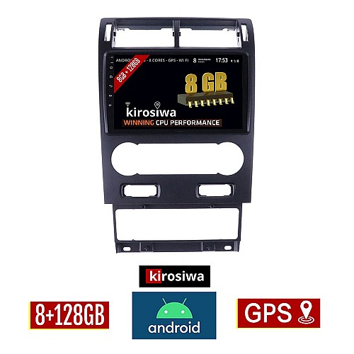KIROSIWA 8GB + 128GB FORD MONDEO (2003 - 2006) Android οθόνη αυτοκίνητου με GPS WI-FI (ηχοσύστημα αφής 9" ιντσών OEM Youtube Playstore MP3 USB Radio Bluetooth Mirrorlink DSP Apple Carplay Android Auto 4G Sim Card 4x60W, AUX) AC-43929