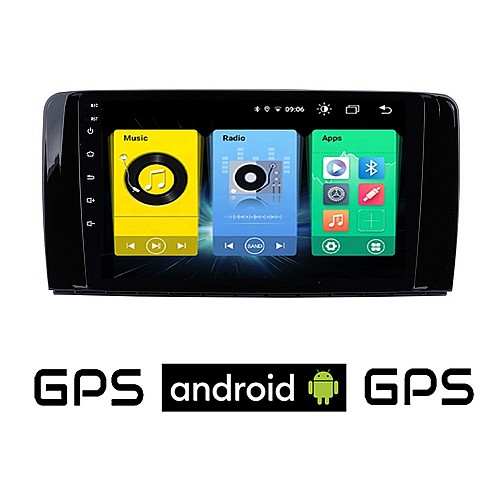 MERCEDES R (W251) 2006 - 2015 Android οθόνη αυτοκίνητου με GPS WI-FI (ηχοσύστημα αφής 9" ιντσών OEM Youtube Playstore MP3 USB Radio Bluetooth Mirrorlink εργοστασιακή, 4x60W, Benz) ME12