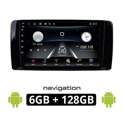 MERCEDES R (W251) 2006 - 2015 Android οθόνη αυτοκίνητου 6GB με GPS WI-FI (ηχοσύστημα αφής 9" ιντσών OEM Youtube Playstore MP3 USB Radio Bluetooth Mirrorlink εργοστασιακή, 4x60W, Benz) ME12-6GB