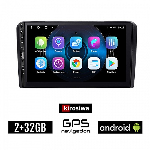 SUZUKI IGNIS (2003 - 2010) Android οθόνη αυτοκίνητου 2GB με GPS WI-FI (ηχοσύστημα αφής 9" ιντσών Youtube Playstore MP3 USB Radio Bluetooth Mirrorlink εργοστασιακή, 4x60W, Navi)