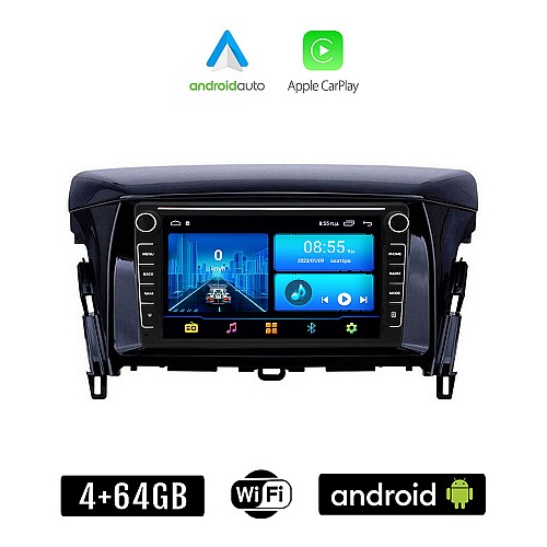 MITSUBISHI ECLIPSE CROSS (μετά το 2018) Android οθόνη αυτοκίνητου 4+64GB με GPS WI-FI (ηχοσύστημα αφής 8" ιντσών 4GB CarPlay Android Auto Car Play Youtube Playstore MP3 USB Radio Bluetooth εργοστασιακή 4x60W Navi)