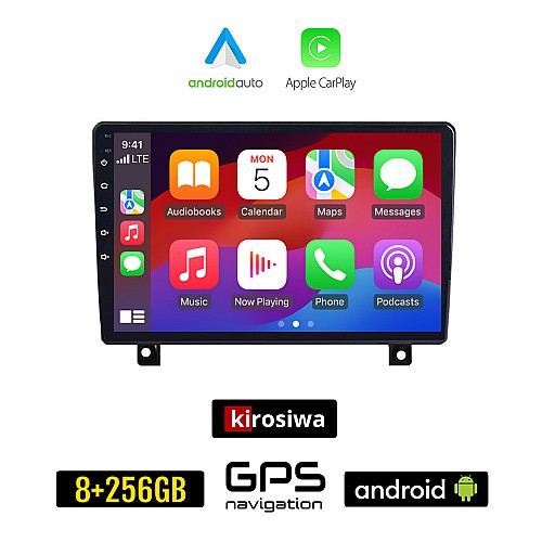 KIROSIWA OPEL ASTRA H (2004-2010) Android οθόνη αυτοκίνητου 8GB + 256GB με GPS WI-FI (ηχοσύστημα αφής 9" ιντσών Android Auto Apple Carplay Youtube Playstore MP3 USB Radio Bluetooth Mirrorlink εργοστασιακή, 4x60W, AUX)