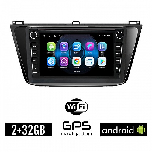 Volkswagen VW TIGUAN (μετά 2016) Android οθόνη αυτοκίνητου 2GB με GPS WI-FI (ηχοσύστημα αφής 8" ιντσών OEM Youtube Playstore MP3 USB Radio Bluetooth Mirrorlink, Εργοστασιακή 4x60W, Navi)