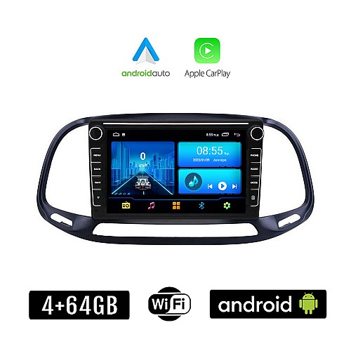 OPEL COMBO (2015 - 2018) Android οθόνη αυτοκίνητου 4+64GB με GPS WI-FI (ηχοσύστημα αφής 8" ιντσών 4GB CarPlay Android Auto Car Play Youtube Playstore MP3 USB Radio Bluetooth Mirrorlink εργοστασιακή, 4x60W, Navi)