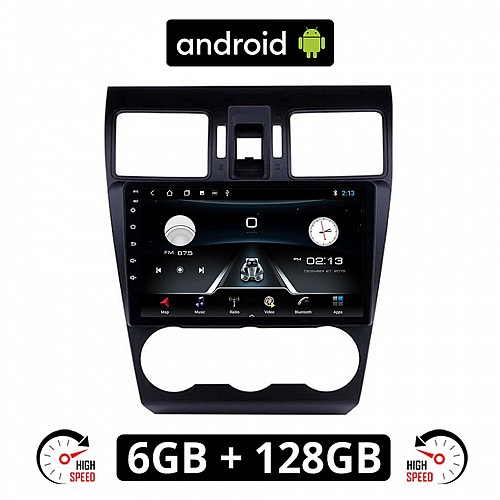 SUBARU IMPREZA (μετά το 2013) Android οθόνη αυτοκίνητου 6GB με GPS WI-FI (ηχοσύστημα αφής 9" ιντσών OEM Youtube Playstore MP3 USB Radio Bluetooth Mirrorlink εργοστασιακή, 4x60W, AUX, πλοηγός)