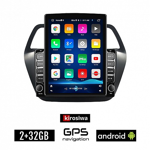 KIROSIWA SUZUKI SX4 S-CROSS (μετά το 2014) Android οθόνη αυτοκίνητου 2GB με GPS WI-FI (ηχοσύστημα αφής 9.7" ιντσών OEM Youtube Playstore MP3 USB Radio Bluetooth Mirrorlink εργοστασιακή 4x60W)