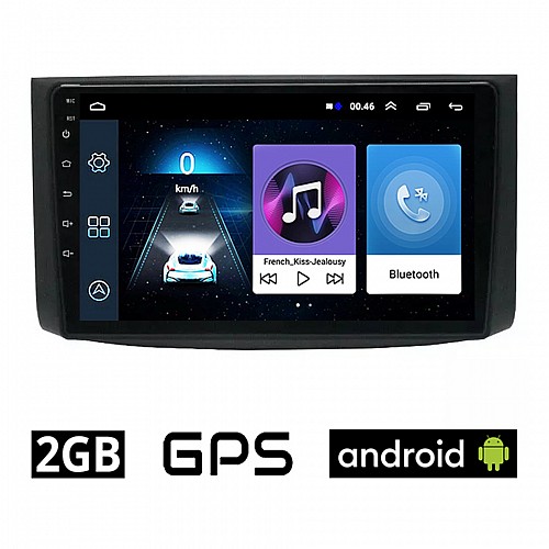 CHEVROLET AVEO (2006-2010) Android οθόνη αυτοκίνητου 2GB με GPS WI-FI (ηχοσύστημα αφής 9" ιντσών OEM Youtube Playstore MP3 USB Radio Bluetooth Mirrorlink εργοστασιακή, 4x60W, AUX)