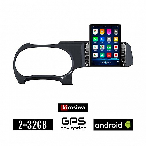 KIROSIWA HYUNDAI i10 (μετά το 2020) Android οθόνη αυτοκίνητου 2GB με GPS WI-FI (ηχοσύστημα αφής 9.7" ιντσών OEM Youtube Playstore MP3 USB Radio Bluetooth Mirrorlink εργοστασιακή, 4x60W, AUX)