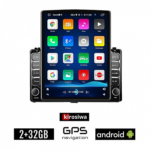 KIROSIWA TOYOTA AURIS (μετά το 2015) Android οθόνη αυτοκίνητου 2GB με GPS WI-FI (ηχοσύστημα αφής 9.7" ιντσών OEM Youtube Playstore MP3 USB Radio Bluetooth Mirrorlink εργοστασιακή, 4x60W, AUX)