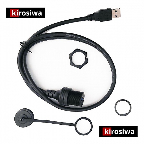 Kirosiwa USB καλώδιο προέκτασης για Android οθόνες αυτοκινήτου (χωνευτό 1-DIN 2-DIN επέκταση του εργοστασιακές ΟΕΜ universal ταμπλό θύρα υψηλής ταχύτητας) KRC56