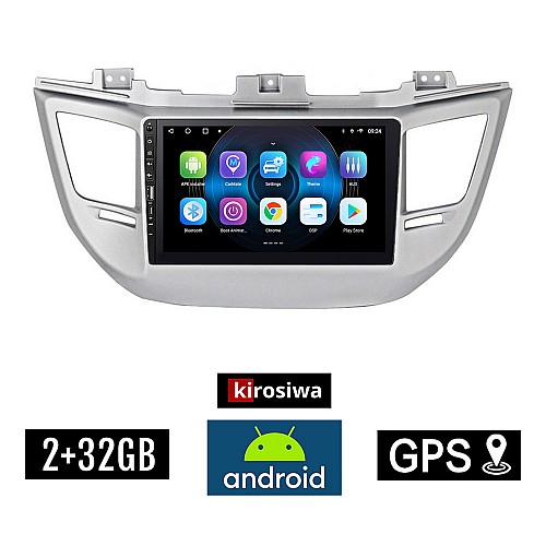 HYUNDAI TUCSON 2015-2019 Android οθόνη αυτοκίνητου με GPS WI-FI 2GB (ηχοσύστημα αφής 9" ιντσών OEM Youtube Playstore MP3 USB Radio Bluetooth Mirrorlink εργοστασιακή, 4x60W, Navi) WR7078148