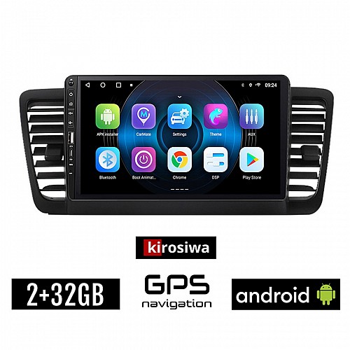 SUBARU LEGACY (2002 - 2008) Android οθόνη αυτοκίνητου 2GB με GPS WI-FI (ηχοσύστημα αφής 9" ιντσών OEM Youtube Playstore MP3 USB Radio Bluetooth Mirrorlink εργοστασιακή) WR7078360