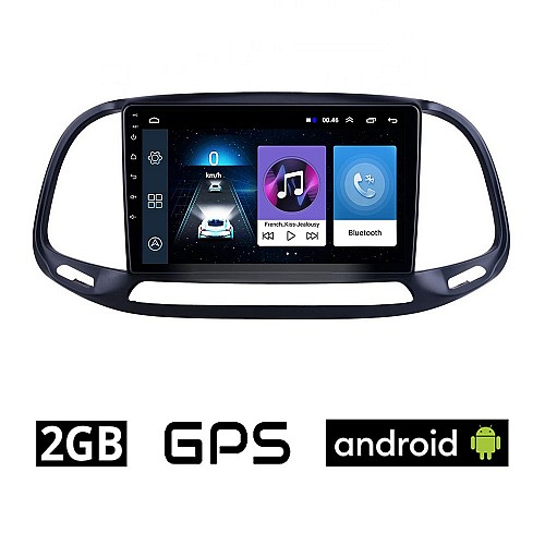 FIAT DOBLO (μετά το 2015) Android οθόνη αυτοκίνητου 2GB με GPS WI-FI (ηχοσύστημα αφής 9" ιντσών OEM Youtube Playstore MP3 USB Radio Bluetooth Mirrorlink εργοστασιακή, 4x60W, AUX) FR47-2GB