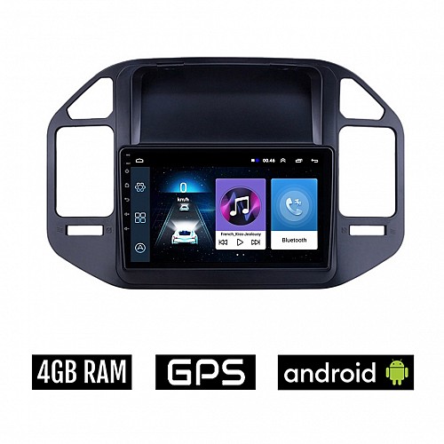 MITSUBISHI PAJERO (1999-2006) Android οθόνη αυτοκίνητου 4GB με GPS WI-FI (ηχοσύστημα αφής 9" ιντσών OEM Youtube Playstore MP3 USB Radio Bluetooth Mirrorlink εργοστασιακή, 4x60W, AUX) MIT47-4GB