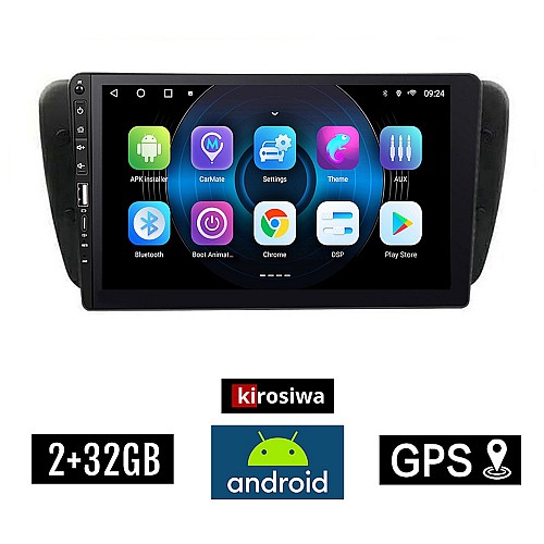 SEAT IBIZA (2008 - 2015) Android οθόνη αυτοκίνητου 2GB με GPS WI-FI (ηχοσύστημα αφής 9" ιντσών OEM Youtube Playstore MP3 USB Radio Bluetooth Mirrorlink εργοστασιακή, 4x60W, Navi) WR7078330
