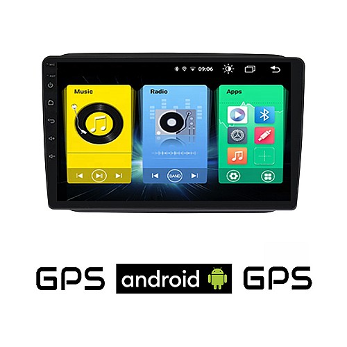 SKODA FABIA (2007-2015) Android οθόνη αυτοκίνητου με GPS WI-FI (ηχοσύστημα αφής 10" ιντσών OEM Youtube Playstore MP3 USB Radio Bluetooth Mirrorlink εργοστασιακή, 4x60W, AUX)