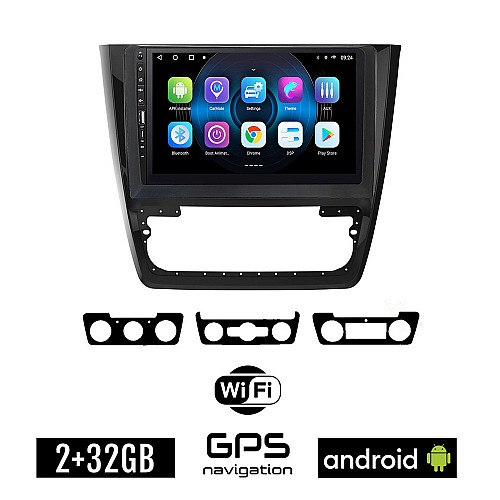 SKODA YETI (2014-2017) Android οθόνη αυτοκίνητου 2GB με GPS WI-FI (ηχοσύστημα αφής 9" ιντσών OEM Youtube Playstore MP3 USB Radio Bluetooth Mirrorlink εργοστασιακή, 4x60W, Navi) WR7078341