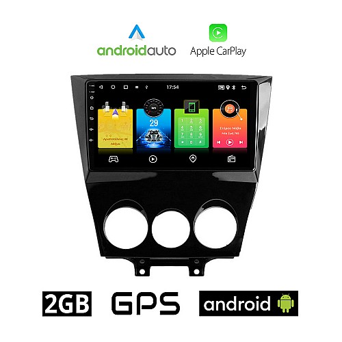 MAZDA RX-8 (μετά το 2008) Android οθόνη αυτοκίνητου 2GB με GPS WI-FI (ηχοσύστημα αφής 9" ιντσών OEM Android Auto Apple Carplay Youtube Playstore MP3 USB Radio Bluetooth Mirrorlink εργοστασιακή 4x60W, AUX)