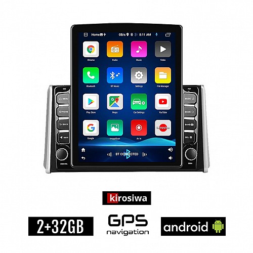 KIROSIWA TOYOTA RAV4 (μετά το 2019) Android οθόνη αυτοκίνητου 2GB με GPS WI-FI (ηχοσύστημα αφής 9.7" ιντσών OEM RAV 4 Youtube Playstore MP3 USB Radio Bluetooth Mirrorlink εργοστασιακή 4x60W)