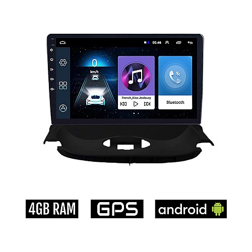 PEUGEOT 206 (1998 - 2006) Android οθόνη αυτοκίνητου 4GB με GPS WI-FI (ηχοσύστημα αφής 9" ιντσών OEM Youtube Playstore MP3 USB Radio Bluetooth Mirrorlink εργοστασιακή, 4x60W, AUX)