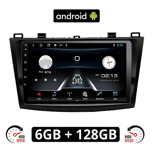 MAZDA 3 (2009 - 2015) Android οθόνη αυτοκίνητου 6GB με GPS WI-FI (ηχοσύστημα αφής 9" ιντσών OEM Youtube Playstore MP3 USB Radio Bluetooth Mirrorlink εργοστασιακή, 4x60W, AUX) MA301-6GB