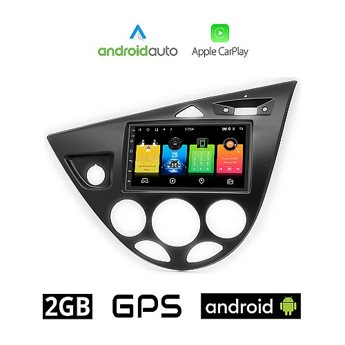 FORD FOCUS (1998-2004) Android οθόνη αυτοκίνητου 2GB με GPS WI-FI (ηχοσύστημα αφής 7" ιντσών OEM Android Auto Apple Carplay Youtube Playstore MP3 USB Radio Bluetooth Mirrorlink εργοστασιακή, 4x60W, AUX)