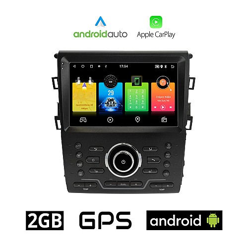 FORD MONDEO CLIMA (μετά το 2013) Android οθόνη αυτοκίνητου 2GB με GPS WI-FI (ηχοσύστημα αφής 9" ιντσών OEM Android Auto Apple Carplay Youtube Playstore MP3 USB Radio Bluetooth Mirrorlink εργοστασιακή, 4x60W, AUX)