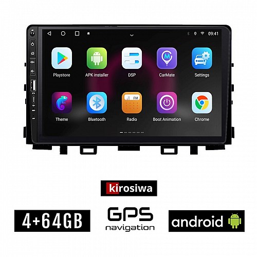 KIA RIO (μετά το 2018) Android οθόνη αυτοκίνητου 4GB με GPS WI-FI (ηχοσύστημα αφής 9" ιντσών OEM Youtube Playstore MP3 USB Radio Bluetooth Mirrorlink ΚΙΑ εργοστασιακή, 4x60W, Navi)