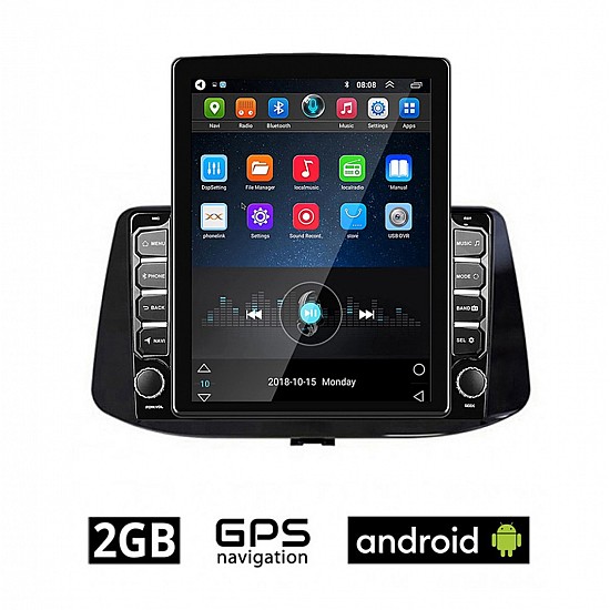 HYUNDAI i30 (μετά το 2018) Android οθόνη αυτοκίνητου με GPS WI-FI 2GB (ηχοσύστημα αφής 9.7" ιντσών OEM Youtube Playstore MP3 USB Radio Bluetooth Mirrorlink εργοστασιακή, 4x60W, AUX) HY275-972