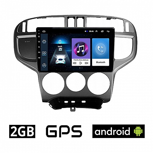 HYUNDAI MATRIX (2001-2010) Android οθόνη αυτοκίνητου 2GB με GPS WI-FI (ηχοσύστημα αφής 9" ιντσών OEM Youtube Playstore MP3 USB Radio Bluetooth Mirrorlink εργοστασιακή, 4x60W, AUX)
