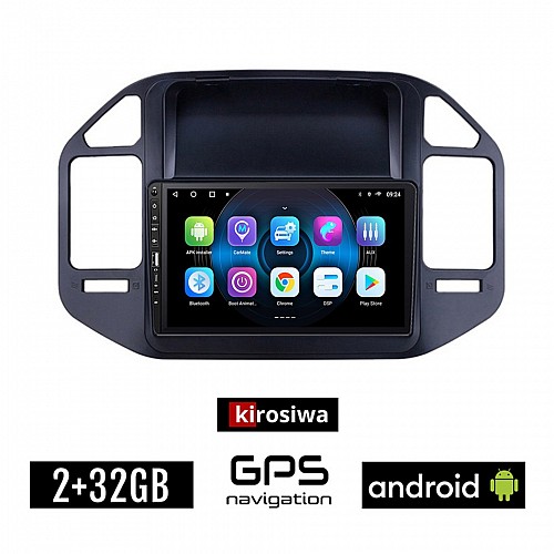 MITSUBISHI PAJERO (1999-2006) Android οθόνη αυτοκίνητου 2GB με GPS WI-FI (ηχοσύστημα αφής 9" ιντσών OEM Youtube Playstore MP3 USB Radio Bluetooth Mirrorlink εργοστασιακή, 4x60W, Navi) WR7078253