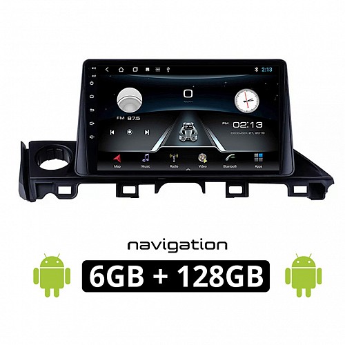 MAZDA 6 (2017-2020) Android οθόνη αυτοκίνητου 6GB με GPS WI-FI (ηχοσύστημα αφής 9" ιντσών OEM Youtube Playstore MP3 USB Radio Bluetooth Mirrorlink εργοστασιακή, 4x60W, AUX) MA14-6GB