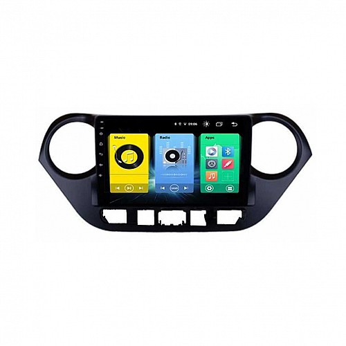 Android οθόνη αυτοκίνητου HYUNDAI i10 (μετά το 2014)  2GB με GPS WI-FI 9" ιντσών Youtube Playstore MP3 USB Radio Bluetooth Mirrorlink , 4x60W, AUX OEM0233