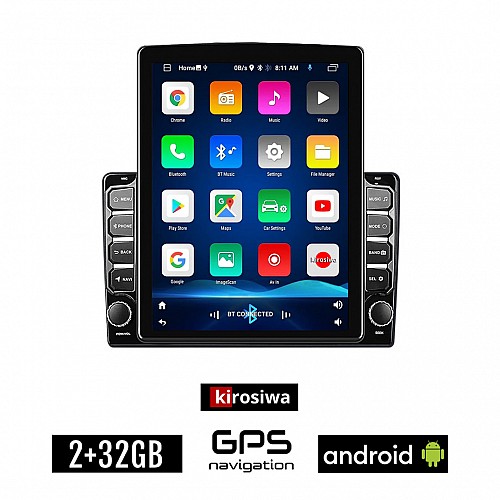 KIROSIWA MERCEDES CLK (W209) 1999-2004 Android οθόνη αυτοκίνητου 2GB με GPS WI-FI (ηχοσύστημα αφής 9.7" ιντσών Youtube Playstore Benz MP3 USB Radio Bluetooth Mirrorlink εργοστασιακή, 4x60W, AUX)