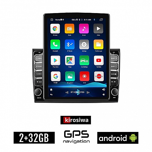 KIROSIWA FIAT BRAVO (μετά το 2007) Android οθόνη αυτοκίνητου 2GB με GPS WI-FI (ηχοσύστημα αφής 9.7" ιντσών OEM Youtube Playstore MP3 USB Radio Bluetooth Mirrorlink εργοστασιακή, 4x60W, AUX)