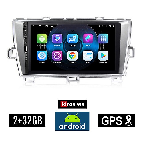TOYOTA PRIUS (2009 - 2015) Android οθόνη αυτοκίνητου 2GB με GPS WI-FI (ηχοσύστημα αφής 9" ιντσών OEM Youtube Playstore MP3 USB Radio Bluetooth Mirrorlink εργοστασιακή, 4 x 60W, Navi) WR7078402