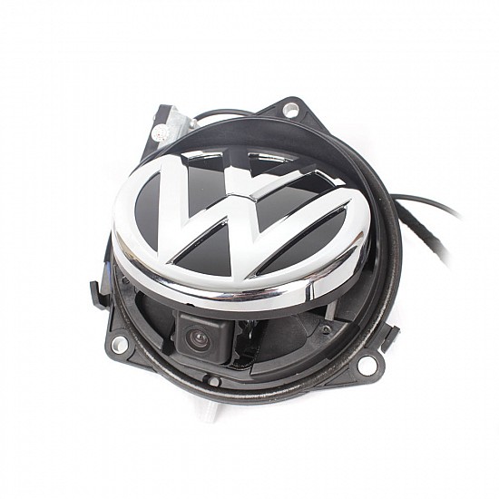 Κάμερα οπισθοπορείας για VW Volkswagen Golf 7 με λογότυπο που ανασηκώνεται αυτόματα (εργοστασιακού τύπου camera logo όπισθεν πορτ μπαγκάζ oem universal αυτοκίνητo αμάξι 360 μοιρών Android 1 DIN 2 DIN reverse)