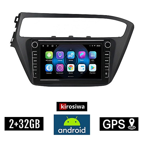 HYUNDAI i20 (μετά το 2019) Android οθόνη αυτοκίνητου 2GB με GPS WI-FI (ηχοσύστημα αφής 8" ιντσών OEM Youtube Playstore MP3 USB Radio Bluetooth Mirrorlink εργοστασιακή, 4x60W, Navi)